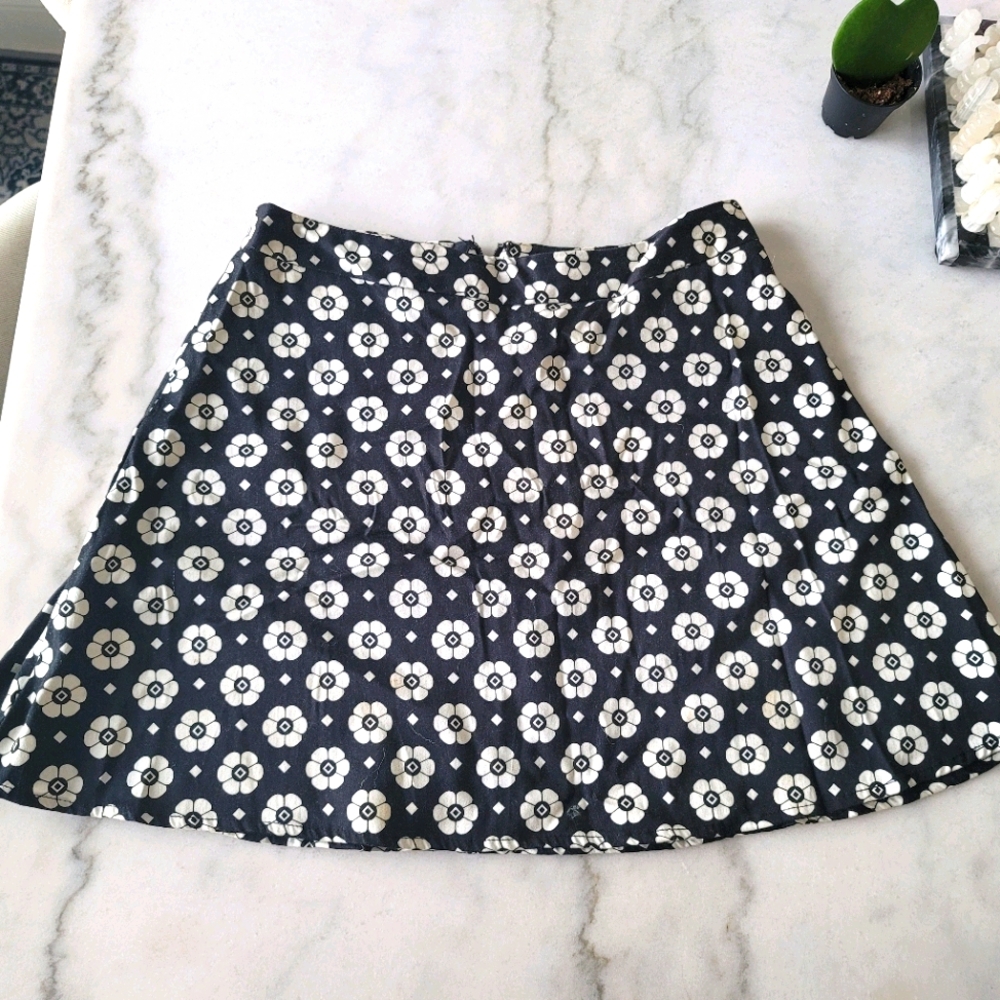 Black floral Skirt